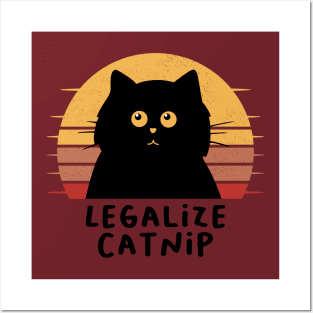 Legalize Catnip Funny Cat Posters and Art